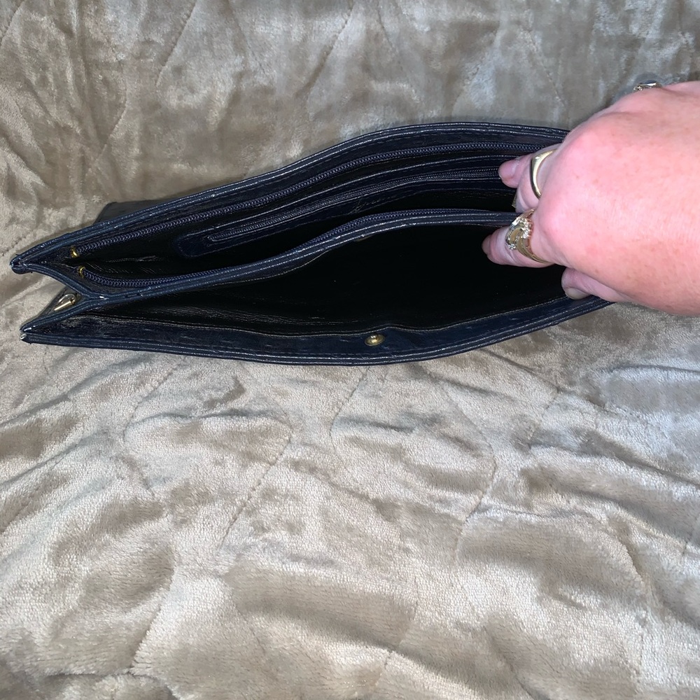 Vintage Navy Clutch/Purse - Picture 5 of 6